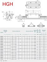 Rail de guidage linéaire HGH15CA 100-2000 mm, longueur personnalisée pour routeur CNC, imprimante 3D