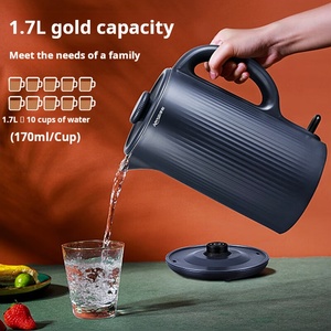 1.7L Classic <b>Kettle</b> 1500W Rapid Heating Double-Layer Anti-Scald 304 Food-Grade Stainless Steel Eco-Friendly Seamless AS-EK17G 1. - Product Image 1