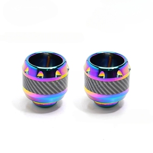 قطع غيار دراجة نارية منزلق تعديل سبائك الألومنيوم ألياف الكربون المضادة للسقوط كوب شوكة أمامية امتصاص الصدمات المضادة للتصادم - Product Image 1