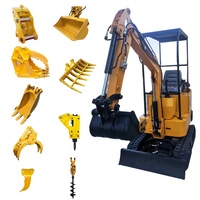 Petite pelle hydraulique à chenilles, compacte, compacte, à largeur réglable, livraison gratuite