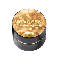 VDN-échantillon gratuit de vernis à ongles brillant, à trempage, en Gel de platine, à paillettes, peinture à ongles métallique