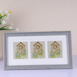 Cắt Dán Khung hình <span class=keywords><strong>3</strong></span> mở với đôi Mat khung cổ điển với nhiều khe ấp ủ kỷ niệm khung ảnh cho gia đình - Product Image 2