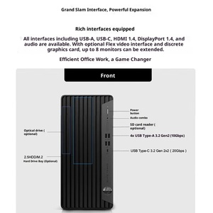 Venda Quente Novo Computador Comercial Intel Core I3/I5/I7 12ª Geração 16GB RAM 512G SSD GTX1050TI-4G Computador Desktop HP Elite Tower 800 G9 - Product Image 5