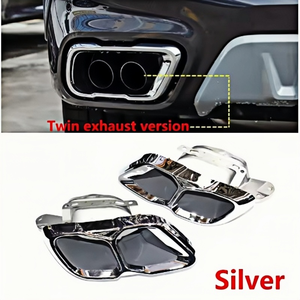 غي-BMW X5 G05 X6 G06 X7 G07 <span class=keywords><strong>M</strong></span> الرياضة العادم التحديثية التيتانيوم الأسود M60i مربع طرف كاتم الصوت فوهة - Product Image 5