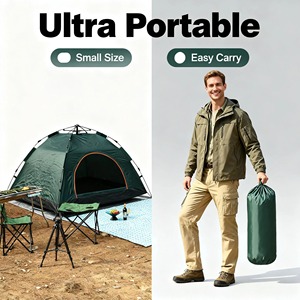 Carpa de Camping Automática Plegable Ultraligera para Exteriores, Impermeable, de Fibra de Vidrio Oxford, Personalizable con Logotipo Impreso - Product Image 4