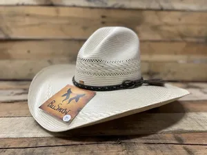 Natural Grass Fedora <b>Hat</b> Woven Panama Cowboy Style Wide Brim Unisex for Beach Travel Outdoor - Product Image 2