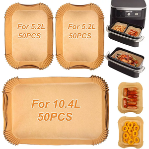 Forros Desechables para Freidora <span class=keywords><strong>de</strong></span> Aire, Resistentes al Calor 230°C ° Antiadherente, Fácil <span class=keywords><strong>de</strong></span> Limpiar - Product Image 1