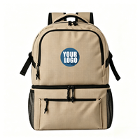 Sac à dos isotherme souple et durable anti-fuite pour pique-nique, randonnée, camping et activités de plein air 19x31.5x44CM en polyester avec motifs