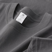T-shirts en coton en gros 210g 100% coton pour hommes, t-shirts vierges personnalisables pour impression et broderie de logo sur mesure
