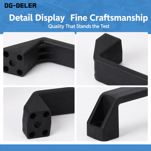 LS522 Matt <strong>Black</strong> PVC 120mm Industrial Furniture Handle for <strong>Doors</strong> &amp; Cabinets - Product Image 4