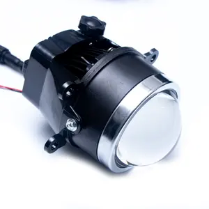 Lâmpada LED integrada para neblina, lente de 3 polegadas, 46w, 6500K, para carro, farol de neblina, projetor de luz de neblina, ideal para projetor de carro, novidade de 2024