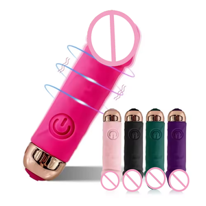 Vibrador Realista de Bajo Precio al por Mayor, Juguetes Sexuales para Mujeres, Potente Vibrador de 10 Velocidades, Mini Varita Masajeadora, Vibradores de Bala - Product Image 1