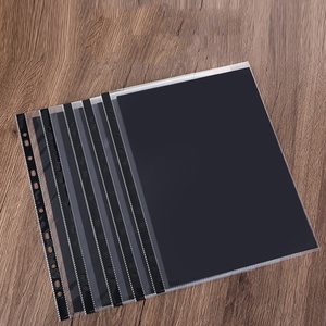 <span class=keywords><strong>A3</strong></span>/A4 brillant 11 trous Transparent <span class=keywords><strong>feuilles</strong></span> mobiles sac de lime en plastique épaissi bureau fichier Protection couverture - Product Image 3