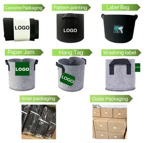 Maceta de cultivo personalizada de 2, 3, 5, 7 y 10 galones, maceta GEO no tejida, geotextil no tejido, bolsas de cultivo de tela de 3 galones - Product Image 4