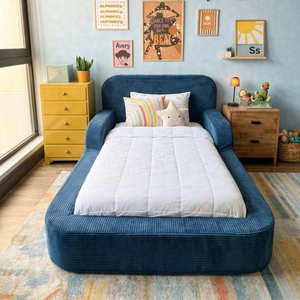 <span class=keywords><strong>Letto</strong></span> a pavimento in schiuma <span class=keywords><strong>Montessori</strong></span> in offerta speciale per camerette dei bambini, mobili sicuri per bambini, letti con telaio morbido e materasso in spugna, preassemblati - Product Image 3