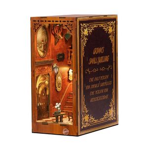 Kit DIY para Rincón de Lectura, Sujetalibros, Rompecabezas 3D de Madera, Decoración para Estantería con Llaves de Juguete, Manualidades Exquisitas, Juguete DIY Perfecto - Product Image 1