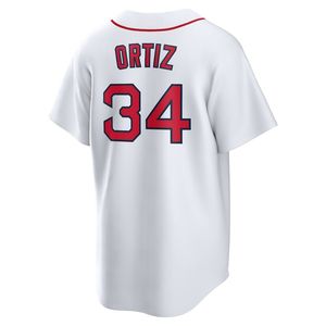 Vente en gros de maillots de baseball des Red Sox de Boston brodés # 34 <span class=keywords><strong>David</strong></span> <span class=keywords><strong>Ortiz</strong></span> # 19 Roman Anthony # 7 Vêtements de softball Masataka Yoshida - Product Image 2