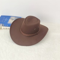 Chapeaux de cowboy occidentaux en gros d'usine, à large bord, protection solaire, pour la plage, les prairies, les sites touristiques et les voyages