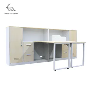 Office furniture metal executive popular desk official working table steel cabinet