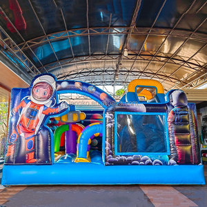 Casa Inflable Comercial con Temática Espacial, Tobogán Inflable Único para Alquiler - Product Image 4