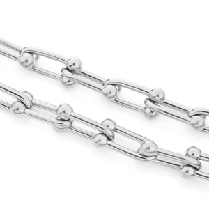 Chaîne en acier inoxydable en forme de U plaquée or 18 carats pour la fabrication de bracelets, accessoires de bijouterie H1549 - Product Image 5