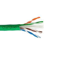 Cable Ethernet LAN para Interiores Changbao 23AWG Cat6 UTP FTP de 4 Pares, 305m, Cubierta de PVC LSZH, 550MHz, Cat6e 23AWG 4 Pares 1000ft