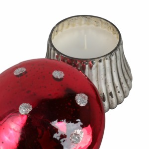 Portacandele in Vetro a Forma di Fungo, Piccolo, Decorativo per Uso Interno ed Esterno - Product Image 4
