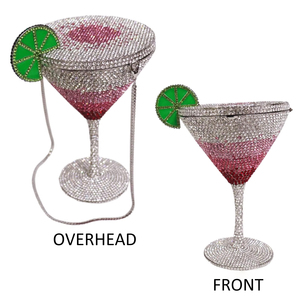 Nouvelle Pochette de Soirée de Luxe pour Femme, Ornée de Diamants et de Strass en Cristal, en Forme de <span class=keywords><strong>Verre</strong></span> à <span class=keywords><strong>Martini</strong></span>, Sac à Main Élégant - Product Image 1