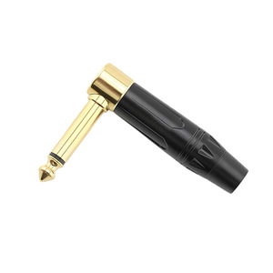 ปลั๊กเสียงแบบมุมฉาก 6.35 มม. ชุบทอง สำหรับเชื่อมต่อโทรศัพท์ ใช้กับลำโพงและไมโครโฟน - Product Image 4