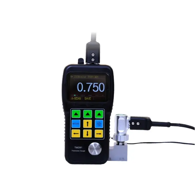 Spessimetro ad ultrasuoni digitale portatile certificato CE spessimetro per rivestimento ad ultrasuoni