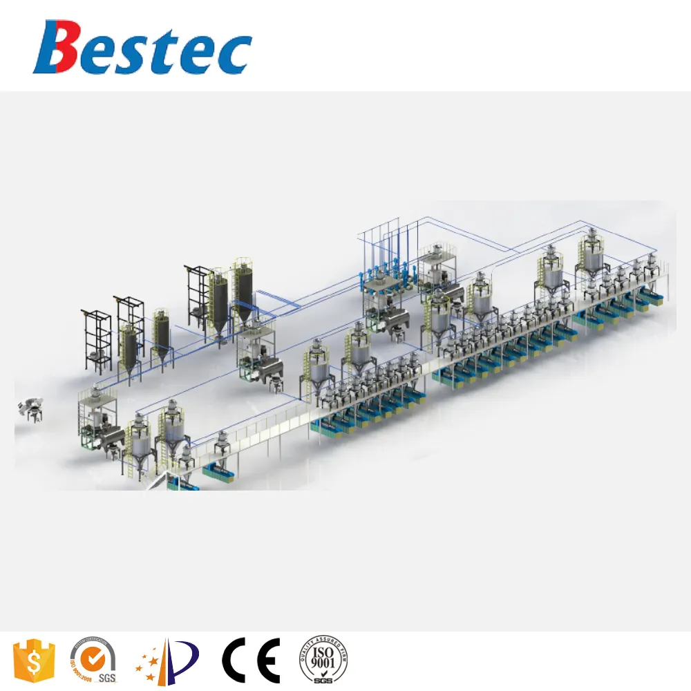 Plastic Machinery Extruder Machine Plastic Industry Automatic Feeding Dosing Mixing Conveying System Pneumatic Conveying system