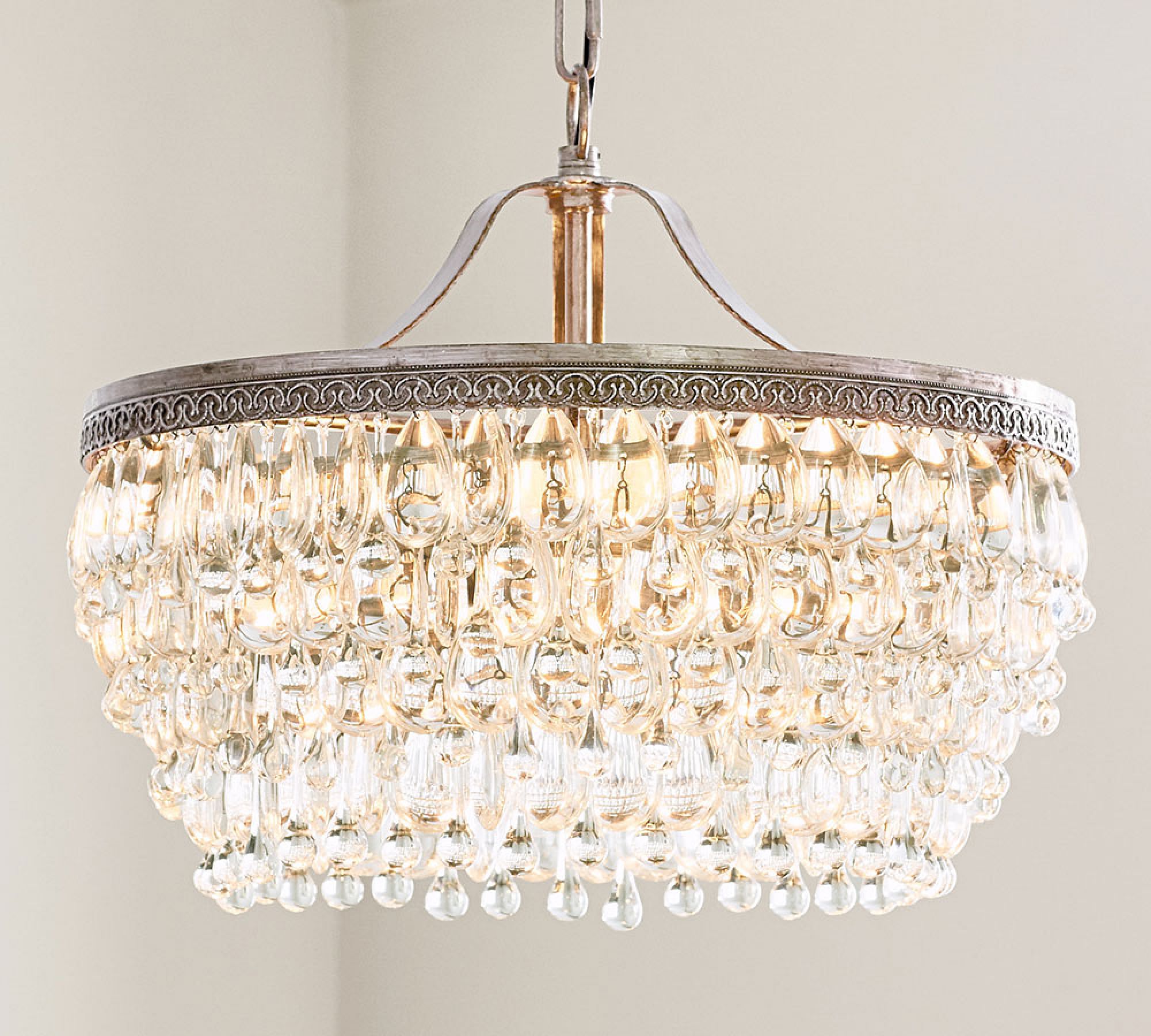 light luxury crystal chandelier round chandelier