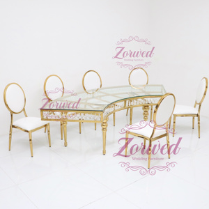 Chaises Royales de Mariage Louis XIX Dorées Brillantes pour Événements, Meubles de Luxe Personnalisés pour Hôtels et Mariages, Vente en Gros de Chine - Product Image 5