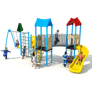 Fabricante Personaliza <span class=keywords><strong>Parques</strong></span> <span class=keywords><strong>Infantiles</strong></span> de Acero y Plástico para Jardín, <span class=keywords><strong>Parques</strong></span> Deportivos, Toboganes y Columpios <span class=keywords><strong>Pequeños</strong></span> de Aventura - Product Image 1