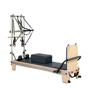 Tập thể dục Thiết bị kéo dài máy tập thể dục nửa đu Máy gỗ Pilates Cải Cách Pilates với tháp