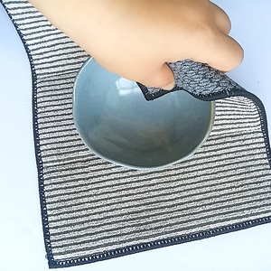 ฟองน้ำทำความสะอาดจานในห้องน้ำถุงฟองน้ำไมโครไฟเบอร์เป็นมิตรกับสิ่งแวดล้อมทำความสะอาดห้องครัวทำความสะอาดห้องน้ำทุกฤดู - Product Image 1