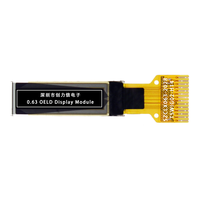 Pantalla OLED de 0.63 Pulgadas, Resolución 120*28, Interfaz I2C, Controlador de Soldadura de 14 Pines, Circuito Integrado SSD1312