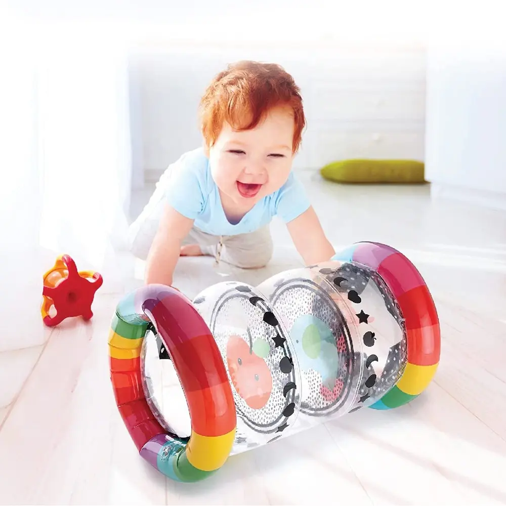 インフレータブルベビーローリング幼児玩具の内側にバウンスボールを備えたカスタムインフレータブルPVCインフレータブルアクティビティ玩具