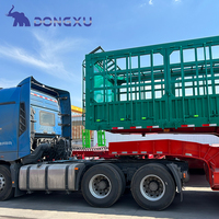 Vente directe usine – Semi-remorque à ridelles 3 essieux 60 tonnes pour le transport de bétail, animaux et canne à sucre