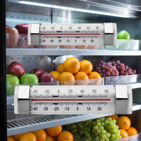 Termometer Kulkas Freezer Tahan Air Tanpa Listrik 2025 SW DIAL Display untuk Lemari Es Plastik -40C 20C Range