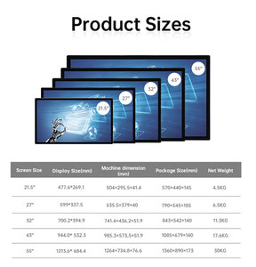 Dễ dàng để sử dụng 21 32 43 inch Android Win Linux hệ thống tất cả trong một PC cảm ứng điện dung màn hình Màn hình cho studio điều khiển - Product Image 3