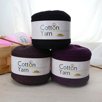 Warmly Dye Hand Knitting Combed Yarn Crochet 16 Ply 100% Cotton Yarn for Crochet
