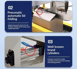 เครื่องปิดกล่องอัตโนมัติ 16 หัว สำหรับงานอุตสาหกรรม เครื่องปิดกล่องเทปสำหรับบรรจุภัณฑ์และการขนส่ง ปรับได้ ได้รับการรับรองมาตรฐาน CE - Product Image 4