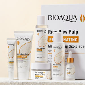 Agua de arroz natural fermentada para minimizar los poros de la cara, hidratación profunda, corrección de manchas oscuras, <span class=keywords><strong>Kit</strong></span> de rutina para el cuidado de la piel para mujeres - Product Image 3