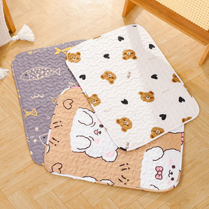 All Season Quilted Pet <b>Mat</b> Rectangle Dog <b>Cat</b> Sleeping Pad Polyester Fiber Fill Hand Washable For Indoor Use - Product Image 3