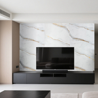 Panneau mural intérieur ignifuge et imperméable, résistant à l'humidité, en PVC, alternative au marbre, feuille décorative en plastique pour la construction