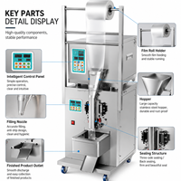 Machine d'emballage verticale automatique de sachets de 100g pour poudre de farine, d'épices et de café