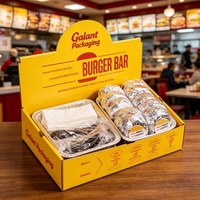 Boîte d'emballage personnalisée pour plats à emporter chauds, kebab mexicain, frites, poulet shawarma, combo, restauration