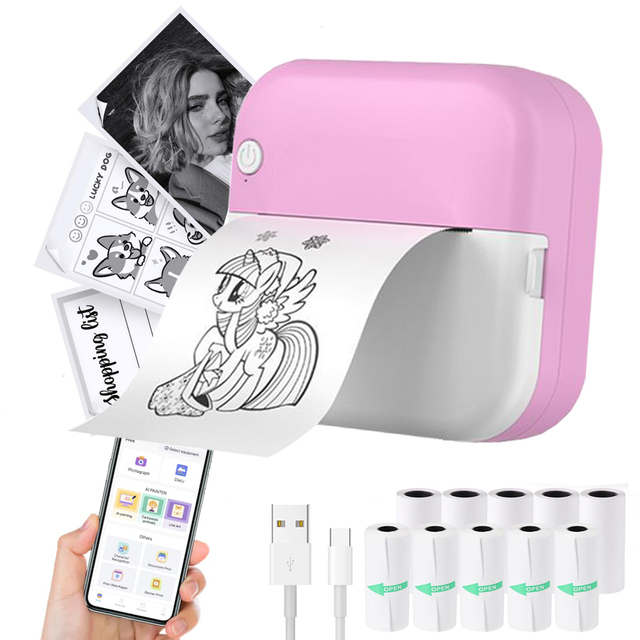 Manufacturer Picture Home Edit Products Wireless Phone Mini Printer Label Barcode Sticker Portatil Thermal Printer