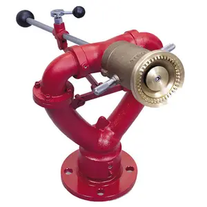 America Lever operated fire monitor (Double waterway) firefighter tools equipment for fire fighting fixed water monitor